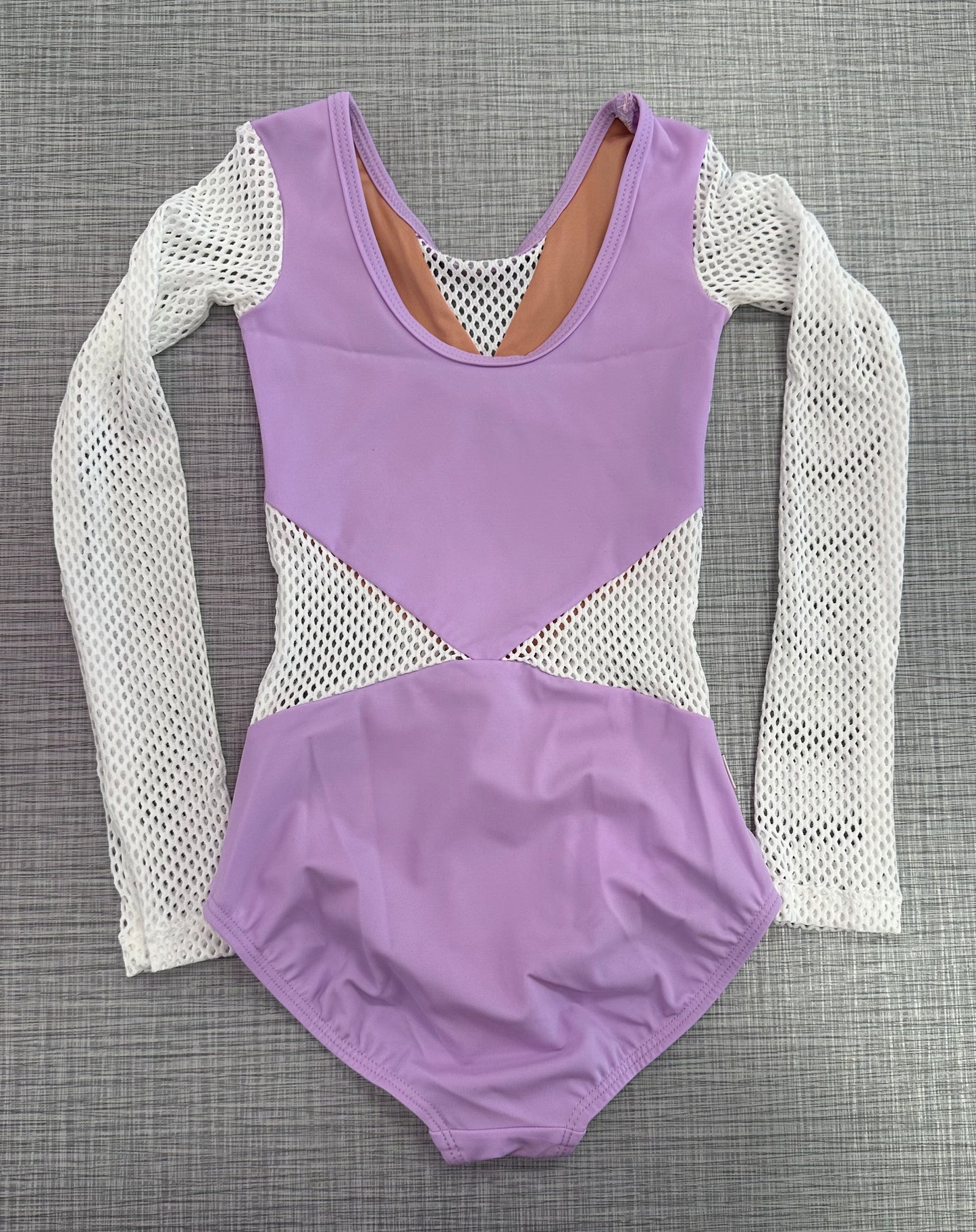 Demi Small Mesh Long Sleeve Leotard