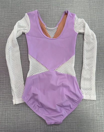 Demi Small Mesh Long Sleeve Leotard