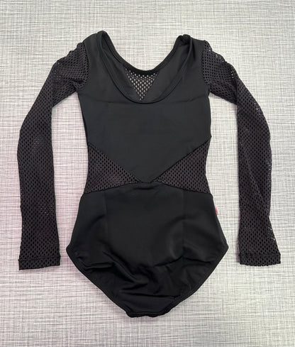 Demi Small Mesh Long Sleeve Leotard