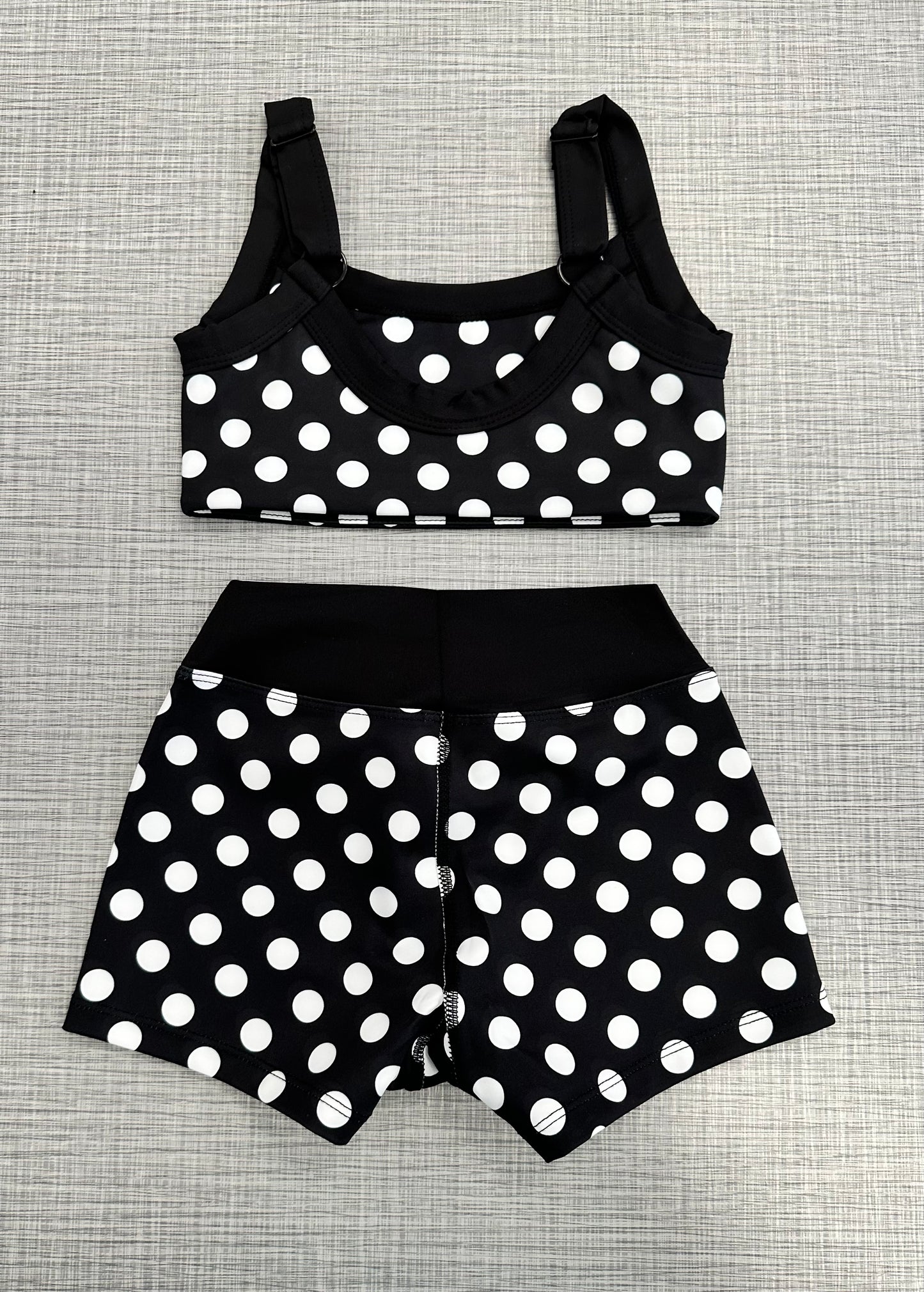 PRE ORDER: Blk & Wht Polka Dot Separates