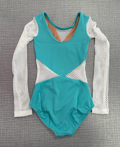 Demi Small Mesh Long Sleeve Leotard