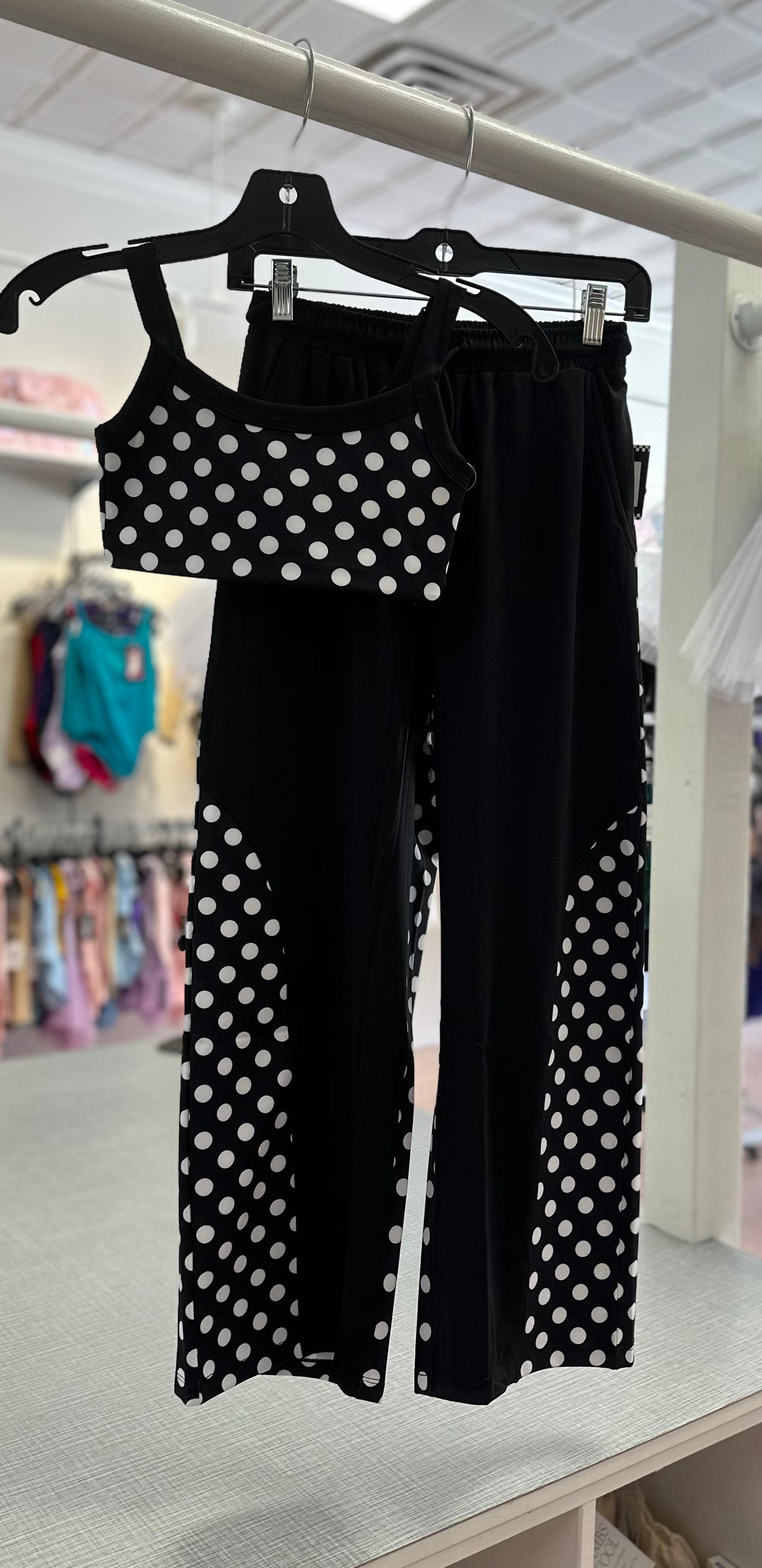 PRE ORDER: Blk & Wht Polka Dot Separates