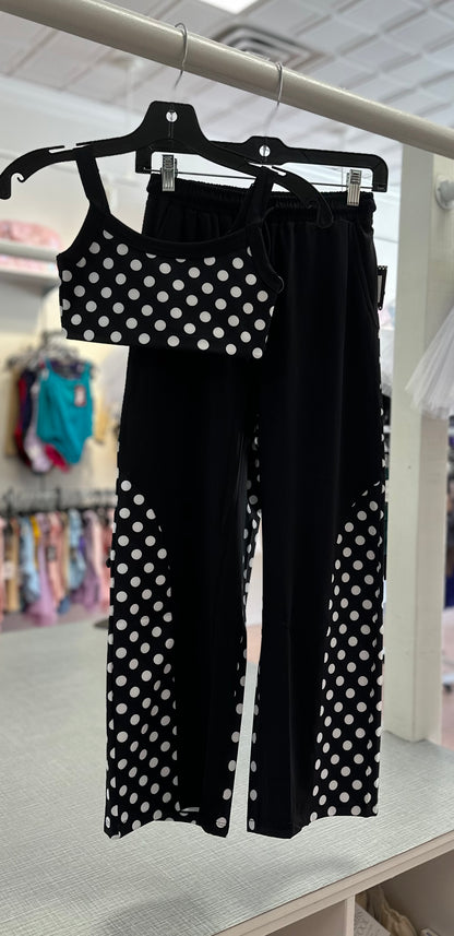 PRE ORDER: Blk & Wht Polka Dot Separates