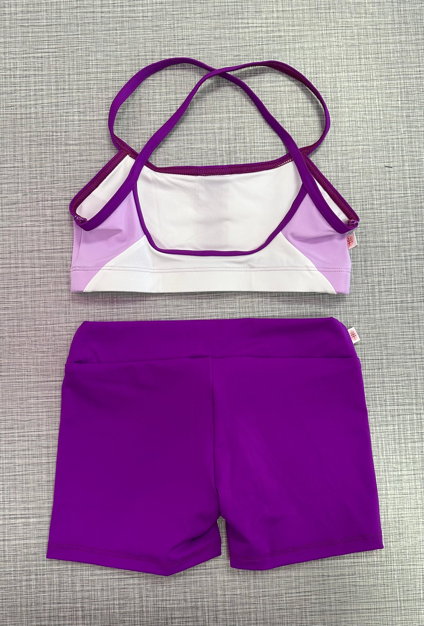 Demi Bra Top & Solid Short Set
