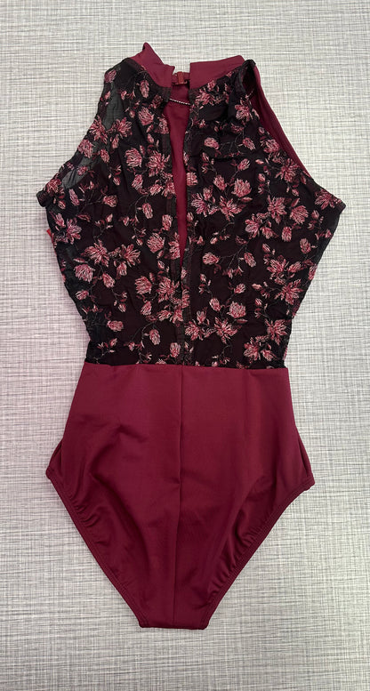 Embellish High Neck Leotard #12403