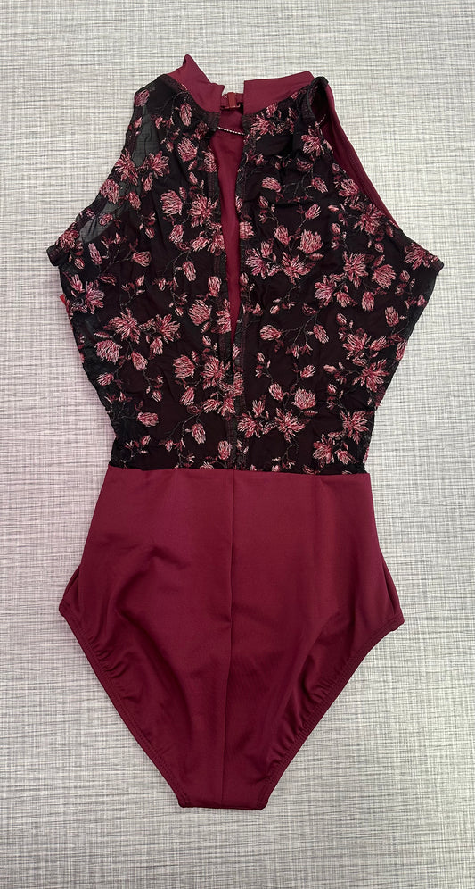 Embellish High Neck Leotard #12403