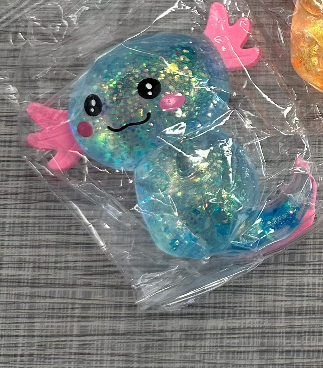 Axolotl Glittery Squishy