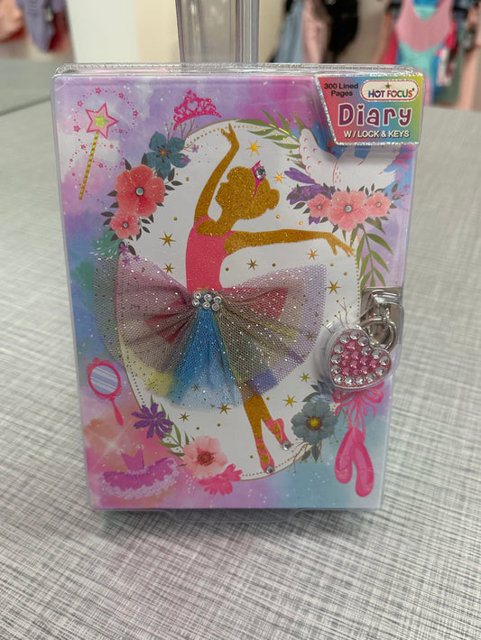 Ballerina Diary with Lock & Key