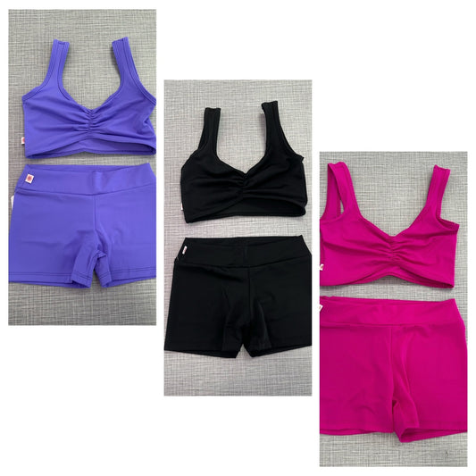 Demi Pinch Solid Short Set