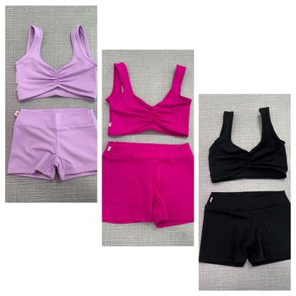 Demi Pinch Solid Short Set