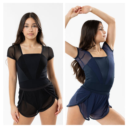 Gemstone Leotard Short Set