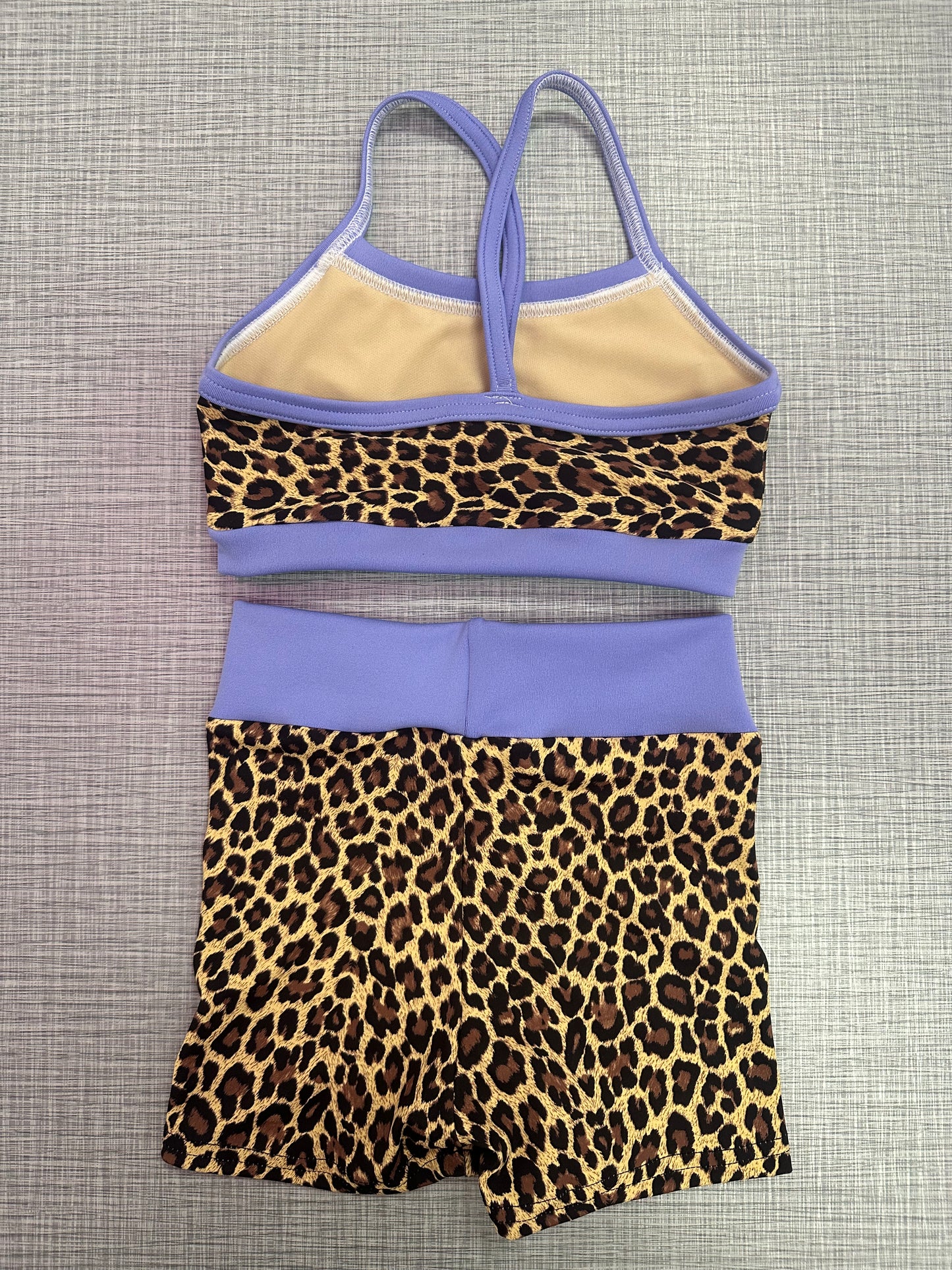 Periwinkle Cheetah Short Set