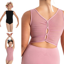 Load image into Gallery viewer, Wildflower Marigold Mesh Back Leotard #12088
