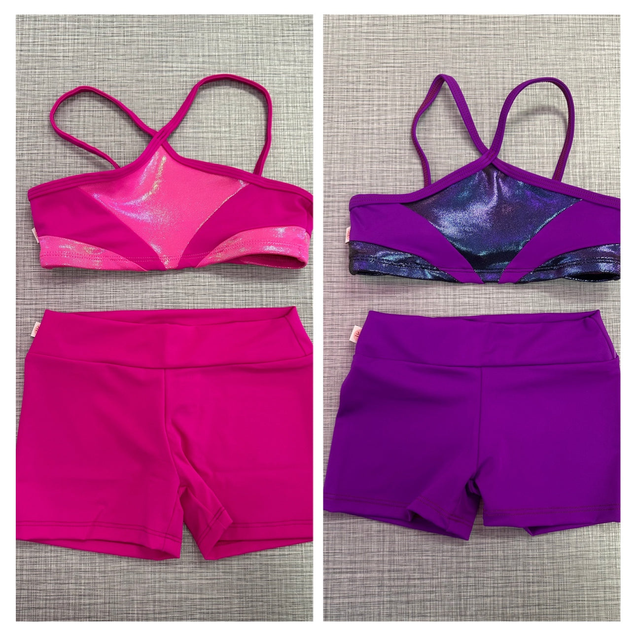 Demi Sparkle Criss Cross Top Short Set *