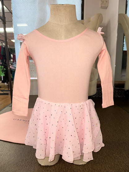 Long Sleeve Sequin Skirted Leotard