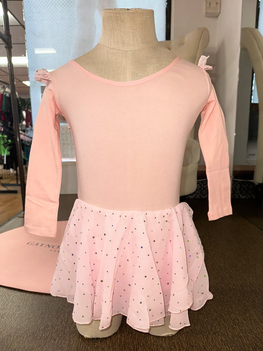 Long Sleeve Sequin Skirted Leotard