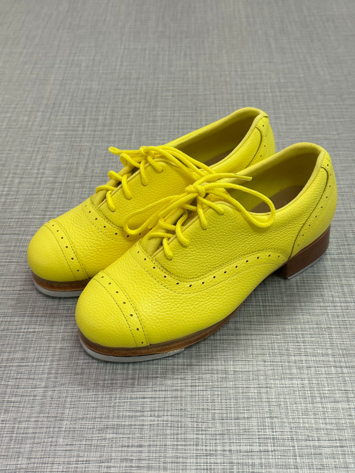 Women's Jason Samuels Smith Yellow Leather Tap Shoes