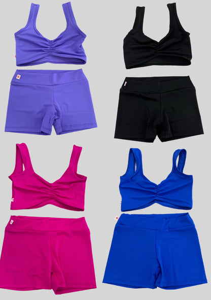 Demi Pinch Solid Short Set *
