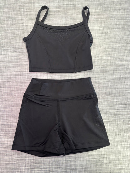 Printed Crop Top & Short Set