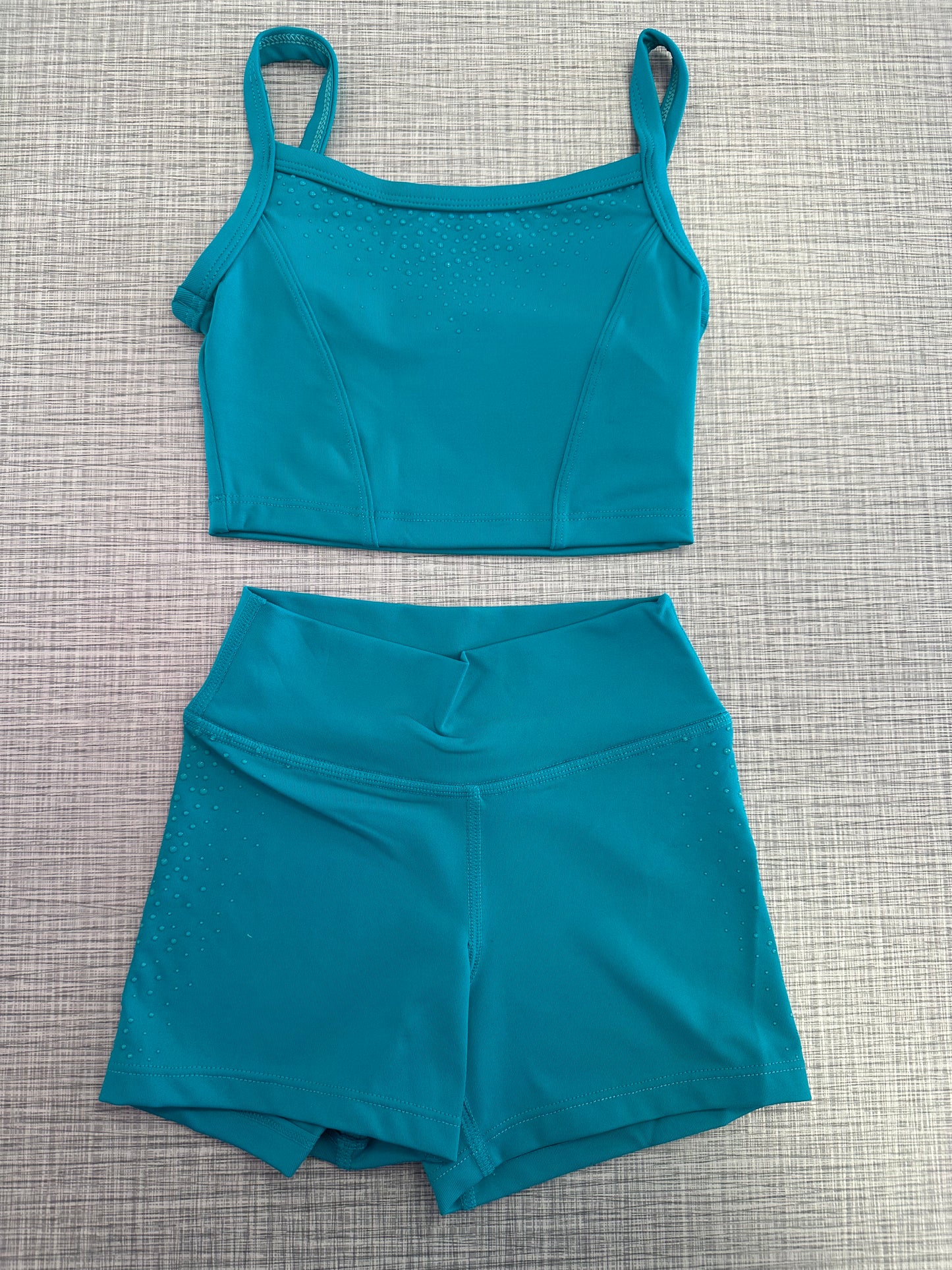 Printed Crop Top & Short Set