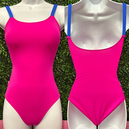 Hot Pink Demi Cami Leotard #DL001
