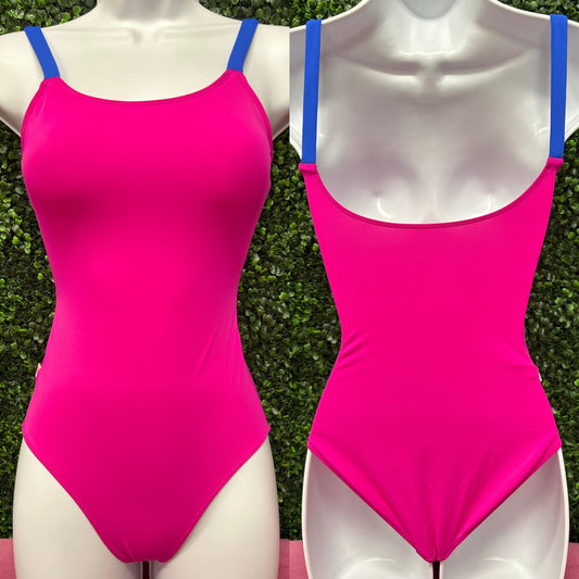 Hot Pink Demi Cami Leotard #DL001