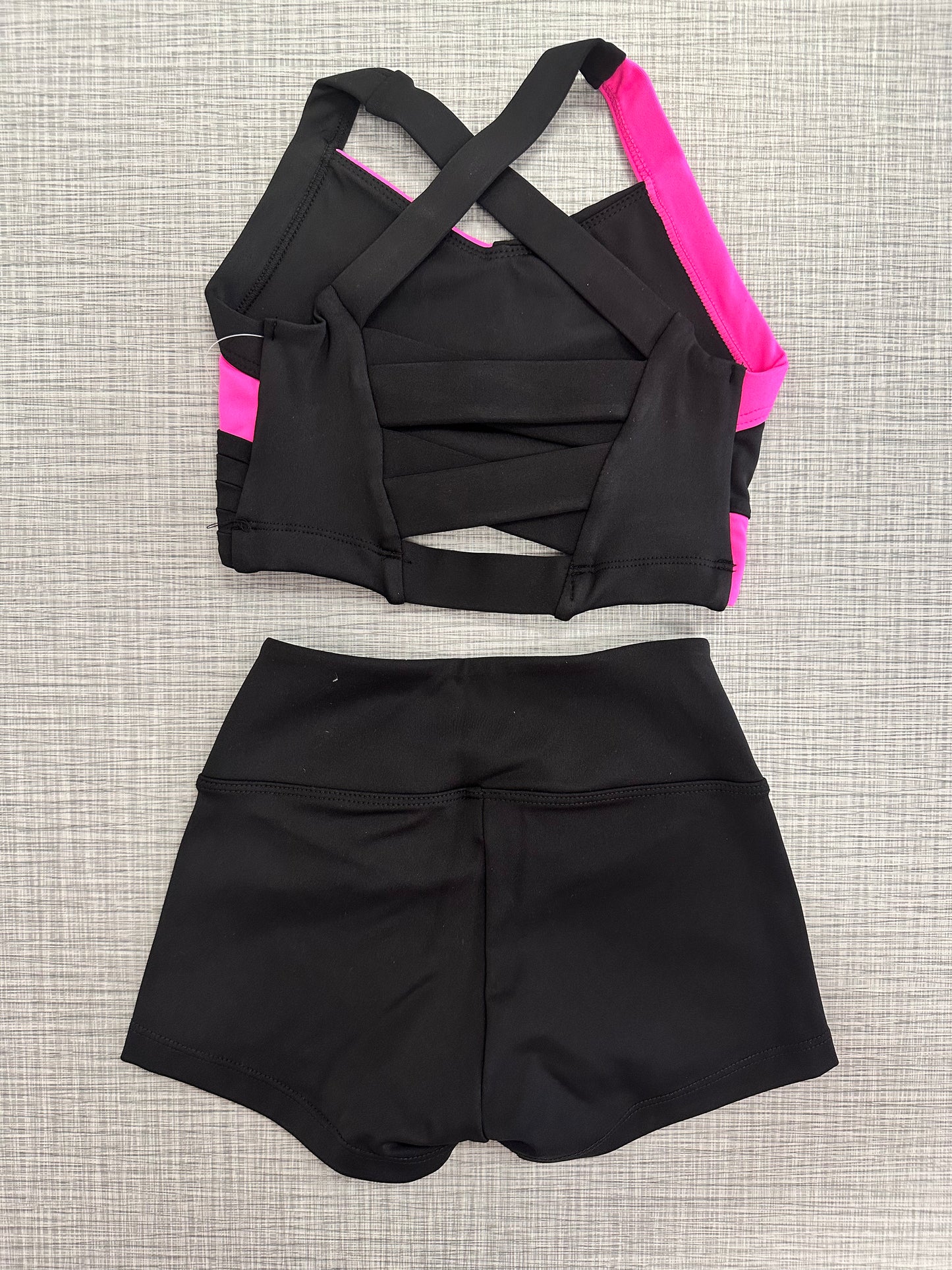 Color Block Short Set
