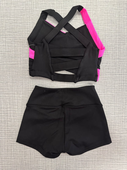 Color Block Short Set