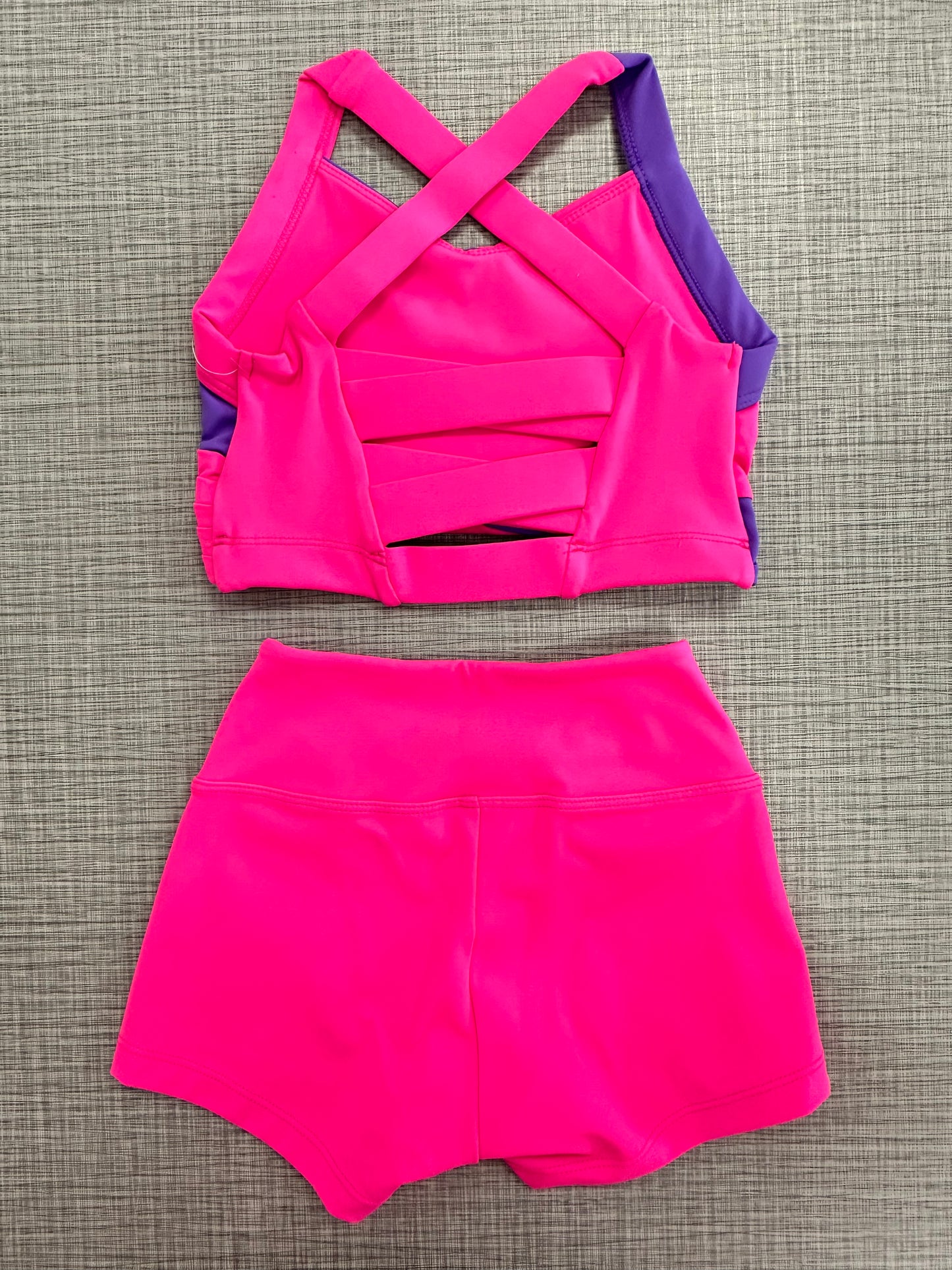 Color Block Short Set