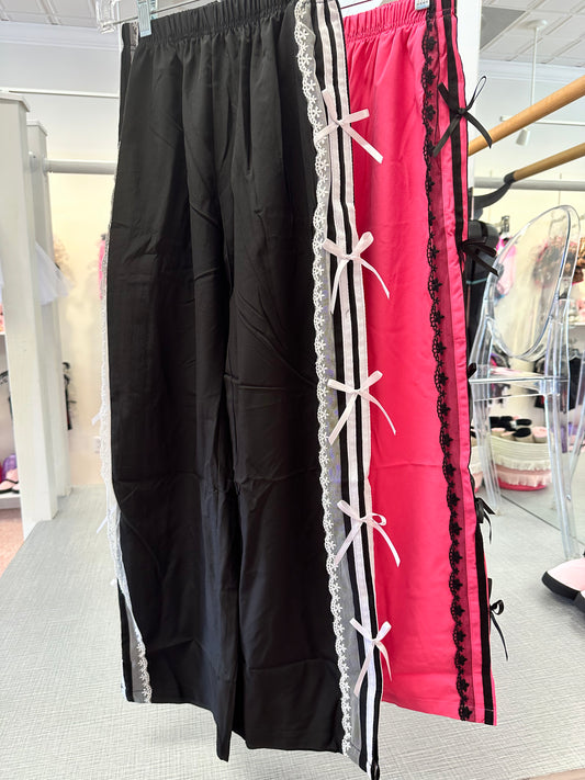 Lace Trim Cargo Pants