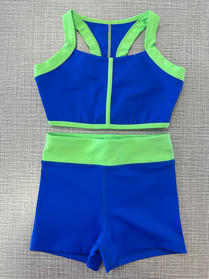 Halter 2-Tone Short Set