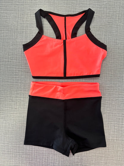 Halter 2-Tone Short Set