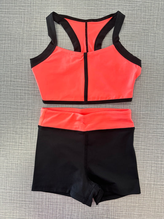 Halter 2-Tone Short Set