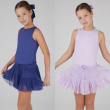 Load image into Gallery viewer, Tank with Ruffle Mesh Skort Set &amp; Scrunchie Bow
