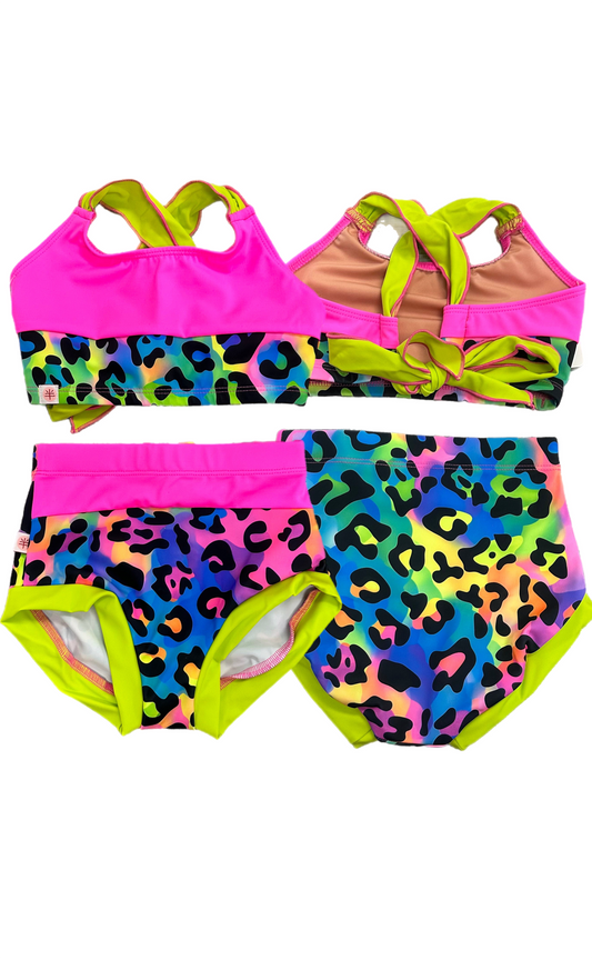 Demi Neon Jungle Brief Set