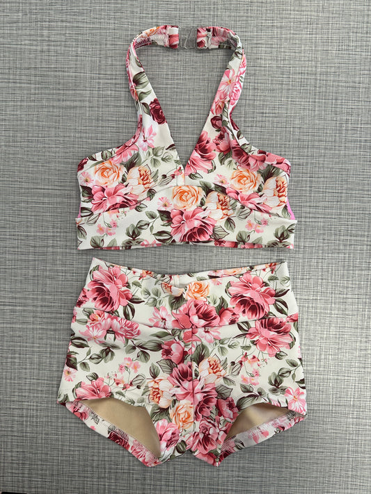 Rose Garden Halter Short Set