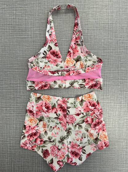 Rose Garden Halter Short Set