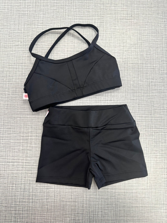 Demi Solid Bra Top & Short Set