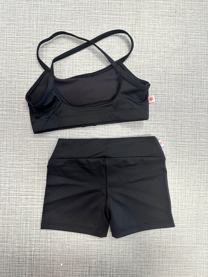 Demi Solid Bra Top & Short Set