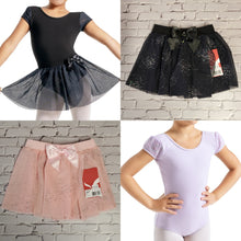 Load image into Gallery viewer, Glitter Puff Sleeve Leotard and Skirt Separates
