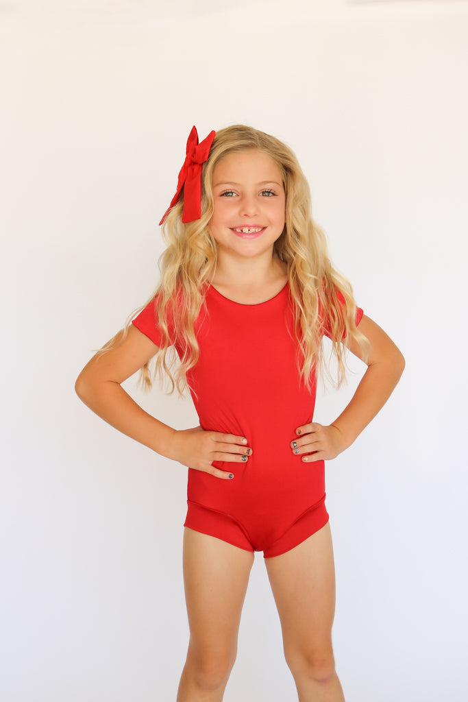 Game Day Red Leotard