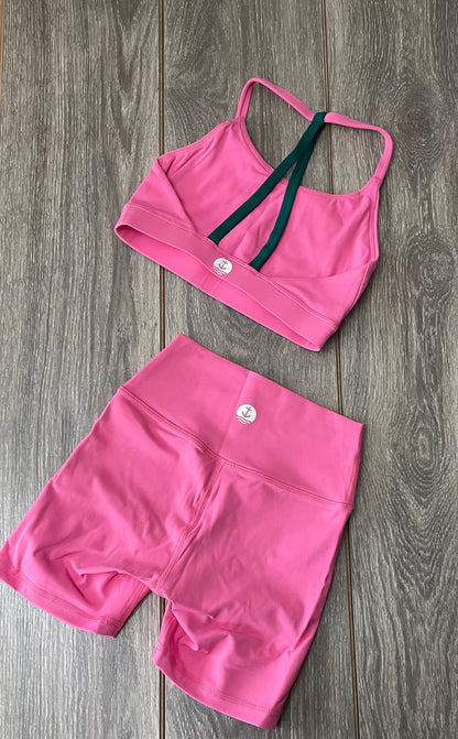 The Daybreak Bubblegum Pink Set - Top & Shorts