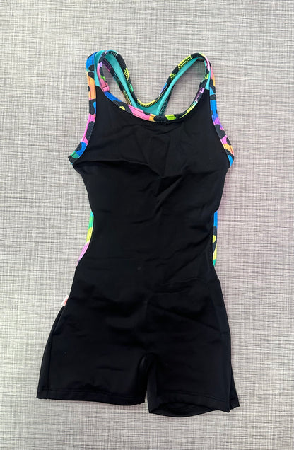 Demi Black Jungle Trim Biketard