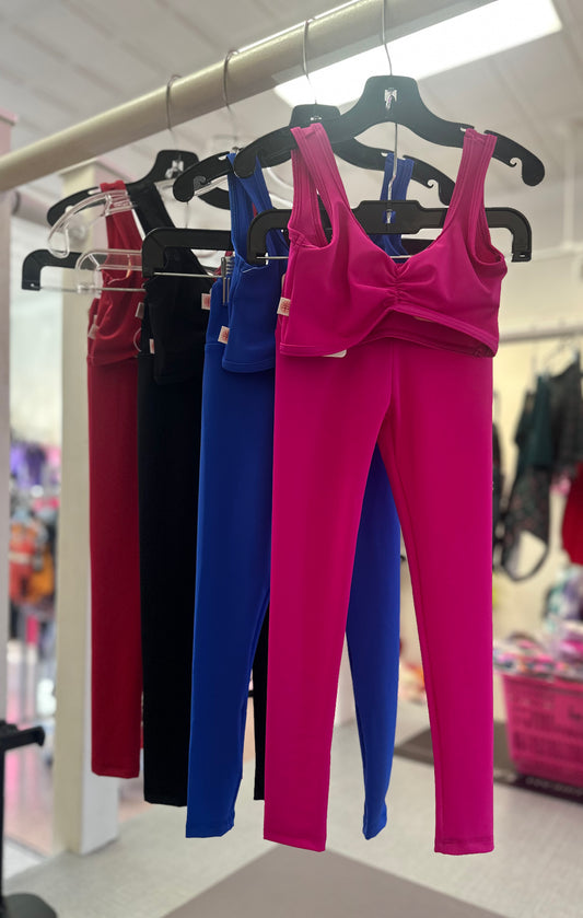 Demi Pinch Front Legging Set