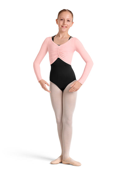 Scoop Neck Gathered Long Sleeve Top #M30004