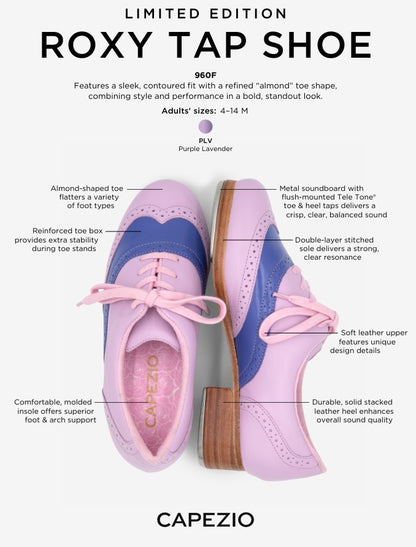 PRE ORDER: Limited Edition Pink/Purple Roxy Tap Shoes