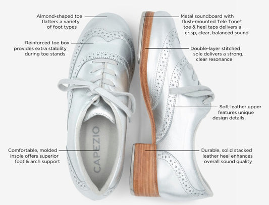 PRE ORDER: Limited Edition Silver Roxy Tap Shoes