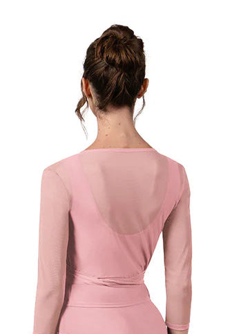 Long Mesh Wrap Top #30022