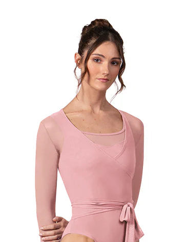 Long Mesh Wrap Top #30022