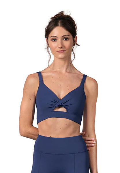 Vivian Twist Front Crop Top #Z30025